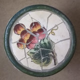 Handmade Mosaic Pedestal 12in x 6 1/2in x 6 1/2in  * Terra Cotta Tile -- Used