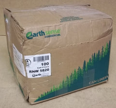 Earthsense Garbage Can Liners 55-60gal Box of 100 RNW 5820 * Plastic -- New