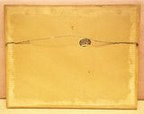 Custom Made Harbor Scene Picture Framed 11 1/2 x 7 1/2  Vintage Paper  -- Used
