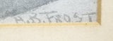 Custom Made Picture of Men Talking by A. B. Frost 12 1/2in x 8in  Vintage Paper  -- Used