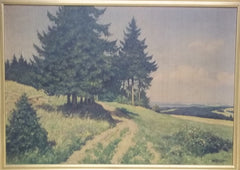 Custom Made Ernest Frommhold Print 36in x 24 1/2in  Vintage Paper  -- Used