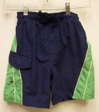 Sand N Sun Boys Swimsuit Polyester Male Kids XS Blue/Green 2 Tone 72-610j -- Used