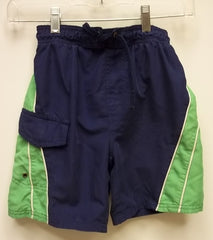 Sand N Sun Boys Swimsuit Polyester Male Kids XS Blue/Green 2 Tone 72-610j -- Used