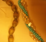 Generic Miscellaneous Jewelry Necklaces Earrings Bracelets Lot of 17  * Beads Metal -- Used