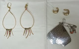 Generic Miscellaneous Jewelry Necklaces Earrings Bracelets Lot of 17  * Beads Metal -- Used