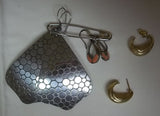 Generic Miscellaneous Jewelry Necklaces Earrings Bracelets Lot of 17  * Beads Metal -- Used