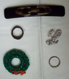 Generic Miscellaneous Jewelry Necklaces Earrings Bracelets Lot of 17  * Beads Metal -- Used