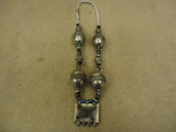 Handcrafted Tribal Ethnic Necklace Bells Middle Eastern Vintage Sterling Silver -- Used