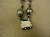 Handcrafted Tribal Ethnic Necklace Bells Middle Eastern Vintage Sterling Silver -- Used