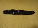 Humvee Hunting Knife Set Black/Stainless Sheaths 9in & 6 1/2in -- New