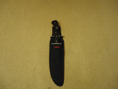 Humvee Hunting Knife Set Black/Stainless Sheaths 9in & 6 1/2in -- New