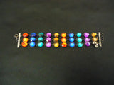 Designer Fashion Bracelet Chain/Link Plastic Metal Female Adult Multi-Color -- Used