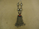 Handcrafted Tribal Ethnic Necklace Bells Middle Eastern Vintage Sterling Silver -- Used