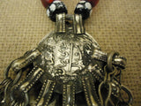 Handcrafted Tribal Ethnic Necklace Bells Middle Eastern Vintage Sterling Silver -- Used