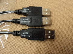 Standard USB Camera Cables 30 & 36in L Black Lot of 4 Mid #0021110 -- New