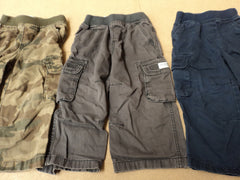 Place Pants Lot Of 3 Cotton 100% Male Kids 2-4 24 months Multi-Color -- Used
