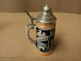Lerchen Beer Stein 9in H x 4in Diameter Multi-Color Germany Ceramic -- Used