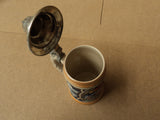 Lerchen Beer Stein 9in H x 4in Diameter Multi-Color Germany Ceramic -- Used