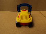 Fisher Price Bulldozer 5in W x 9in L x 7in H Yellow/Red/Black Plastic -- Used