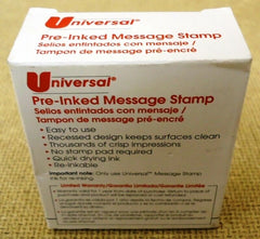 Universal Pre-Inked Message Stamp "Confidential" Red -- New