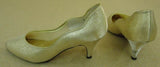 Coloriffics Womens High Heel Shoes Size 7M Glitter Gold -- Used