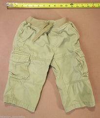 The Childrens Place Boys Cargo Pants 18m Toddler Khaki Elastic Waist -- Used