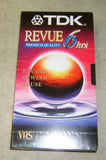 TDK VHS T-120 Revue T-120RVBH 6 Hours EP Mode Premium Quality -- New