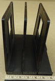 Standard Desktop Folder Organizer 9in x 8in x 6in Plastic Brown/Black -- Used
