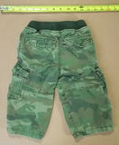 The Childrens Place Boys Pants 18m Toddler Camouflage Greens Elastic Waist -- Used