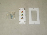 Hometech Component Video Wallplate RGB Home Theatre -- New