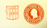USPS Scott U537 2c Envelope Washington Lot of 2 Red -- New