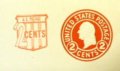 USPS Scott U537 2c Envelope Washington Lot of 2 Red -- New