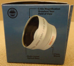 Merkury Optics CL-37WS 37mm High Definition 0.45x Wide Angle Lens -- New