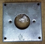Outlet Cover 4in x 4in x 1/2in Steel