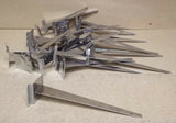 Standard Shelf Brackets 12in Lot of 26 Industrial Strength Chrome Steel -- Used