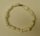 Designer Shell Bracelet Barrel Clasp 8-in White -- New