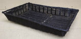 Standard Basket Rectangular 26in x 18in x 4in Black Plastic -- Used