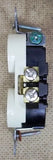 Hubbell CR5352I Smooth Face Ivory Duplex Receptacle Straight Blade 20 Amps -- New