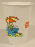 Coca Cola Disneyland Mickey Mouse Cup Plastic 5in H x 3in Diameter -- Used