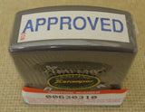 Xstamper Pre Inked Message Stamp "Approved" Blue -- New