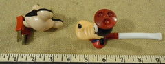 Disney Toy Characters Mickey Minnie Mouse Donald Duck Toys Goofy Pipe -- Used