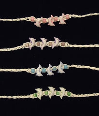 Fashion Braided Friendship Bracelets Dolphins Qty 48 -- New