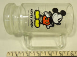 Disney Mickey Mouse Glass Mug Vintage 5-1/2-in Tall -- Used