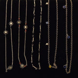 Designer Belly Chains Qty 24 Flowers Hearts Beads -- New