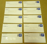 USPS Scott UO76 UO78 E & 25c Envelopes Official Business Mail Lot of 20 Blue -- New