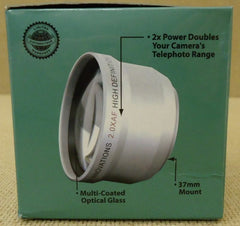 Merkury Optics CL-37T 37mm High Definition 2.0XAF Telephoto Lens -- New