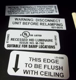 Amerlux Recessed Light Fixture 6 3/4in Square 39W 120V 973-882-5010 -- New