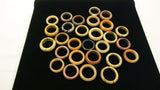 Designer Stone Rings Qty 28 Sizes 4-1/2 to 7-1/2 Variety of Colors -- New