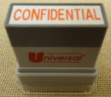 Universal Pre-Inked Message Stamp "Confidential" Red -- New