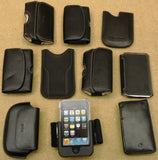 Standard Smartphone Device Holders Plastic Leather Faux Batch of 10 -- Used